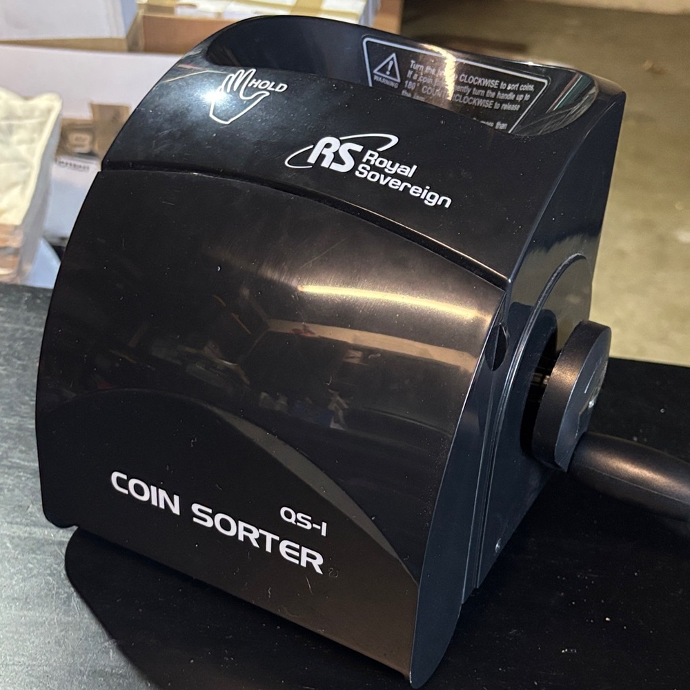 Royal Sovereign Black Coin Sorter and Easy-Wrap Coin Wrappers